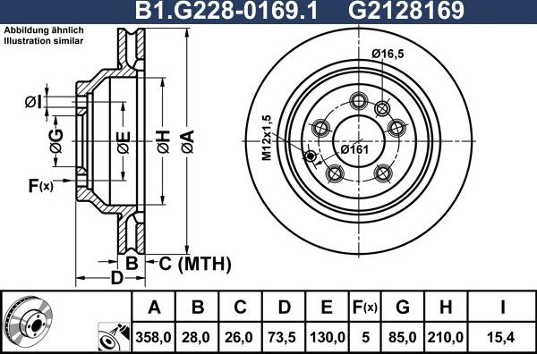 Тормозной диск Galfer. Артикул B1.G228-0169.1