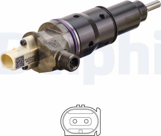 Клапанная форсунка Delphi для Volvo  FM 2005-2026. Артикул BEBJ1F06101