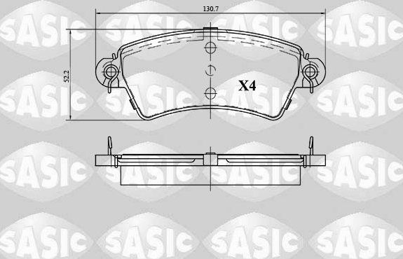 Тормозные колодки Sasic. Артикул 6210045