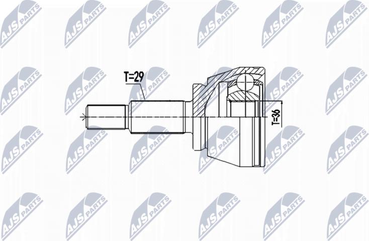 Шрус внутренний (граната) NTY. Артикул NPZ-RE-059