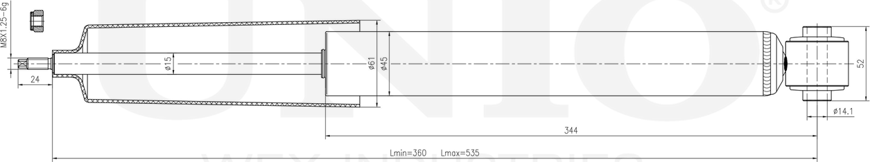Амортизатор подвески (Unio). Артикул SAB-10753