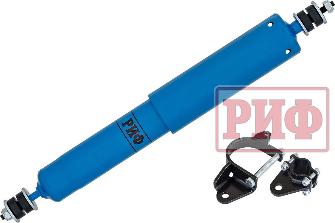 Демпфер РИФ рулевой Арктика с кронштейнами для ГАЗ Соболь 4x4 1998-2022. Артикул SD23S