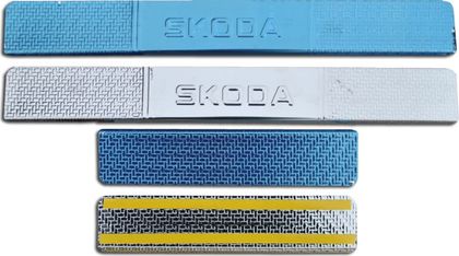 Накладки Ладья на внутренние пороги (штамп) для Skoda Fabia II 2007-2014. Артикул 014.19.191