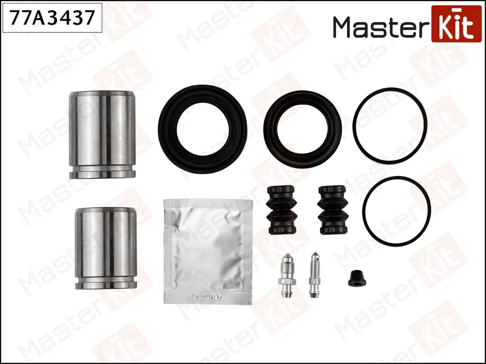77A3437 Ремкомплект тормозного суппорта + поршень Citroen C5 III (RD_) 2008 -  Peugeot 407 (6D_) 200 (Master KIT). Артикул 77a3437
