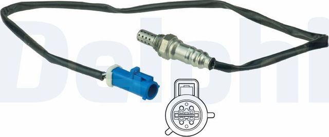 Лямбда-зонд (кислородный датчик) Delphi для Ford Galaxy I 1997-2006. Артикул ES20517-12B1