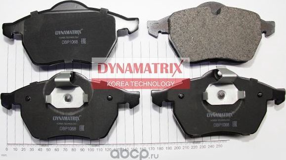 Колодки тормозные (Dynamatrix-Korea) Dynamatrix-Korea. Артикул DBP1068