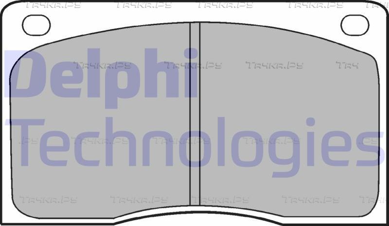 Тормозные колодки Delphi (Low-Metallic). Артикул LP132