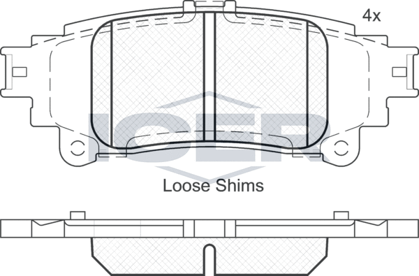 Тормозные колодки Icer. Артикул 182050