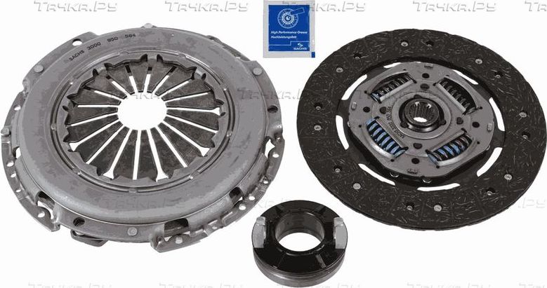 Сцепление (комплект) SACHS для Hyundai Elantra IV (HD) 2005-2011. Артикул 3000 950 564