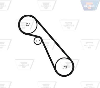 Ремень ГРМ Optibelt Optibelt-ZRK для Lancia Thema I 1984-1994. Артикул ZRK 1094