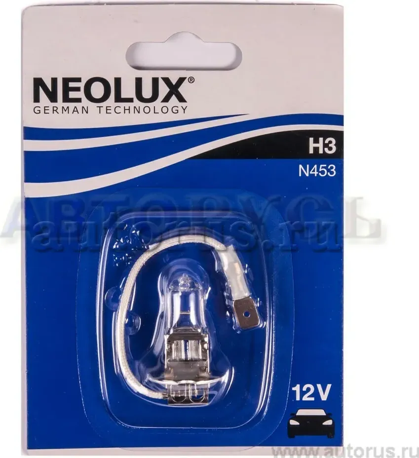 ЛАМПА 55W 12V PK22S 10XBLI1 NEOLX H3 ОДИНОЧНЫЙ БЛ (Neolux). Артикул N45301B
