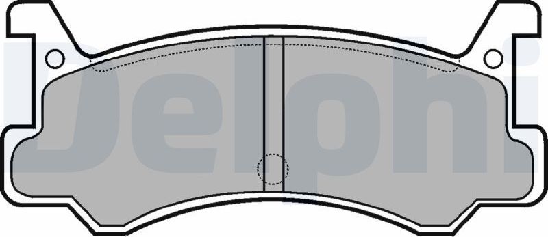 Тормозные колодки Delphi (Low-Metallic). Артикул LP521