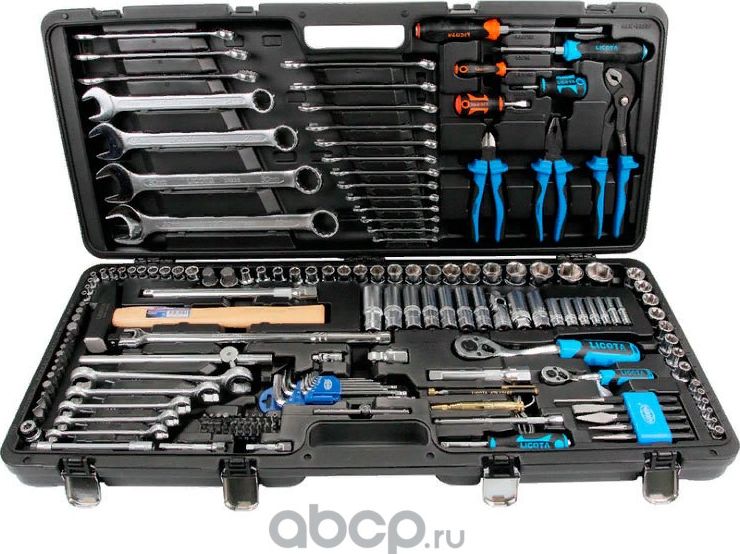 Набор инструмента 1/4 и 1/2 6 гр. 167 предметов (Licota). Артикул alk-8023f