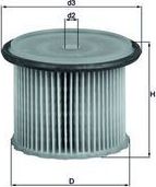 Топливный фильтр Mahle. Артикул KX 63/1