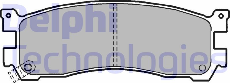 Тормозные колодки Delphi (Low-Metallic). Артикул LP1189