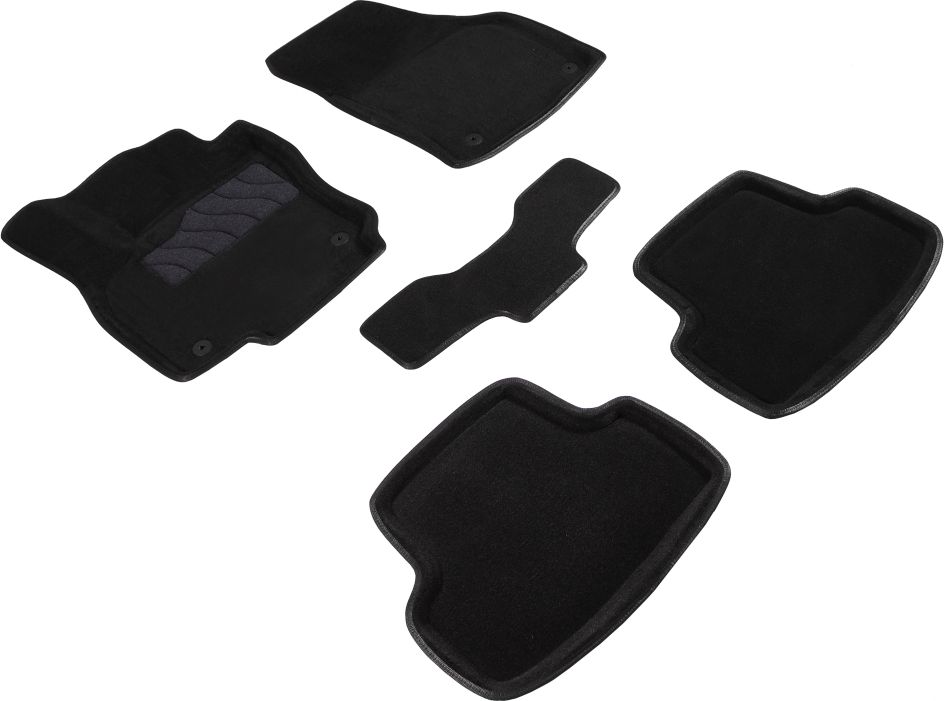 Комплект ковриков 3D Seintex для салона Skoda Karoq 2019-2026 ЧЕРНЫЕ. Артикул 93177
