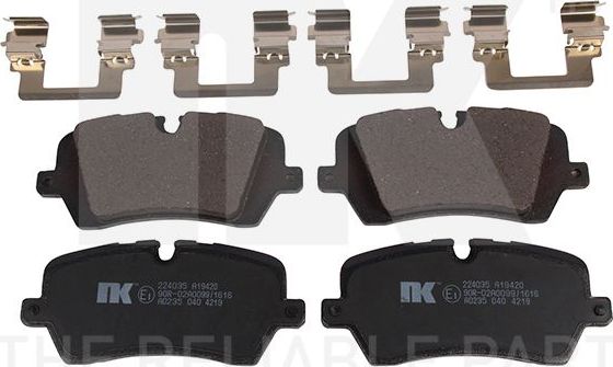 Тормозные колодки NK. Артикул 224035