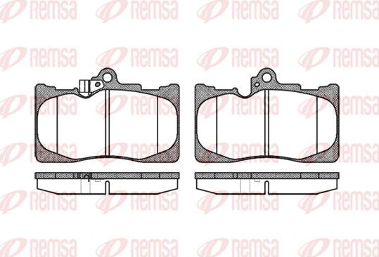 Тормозные колодки Remsa. Артикул 1180.02