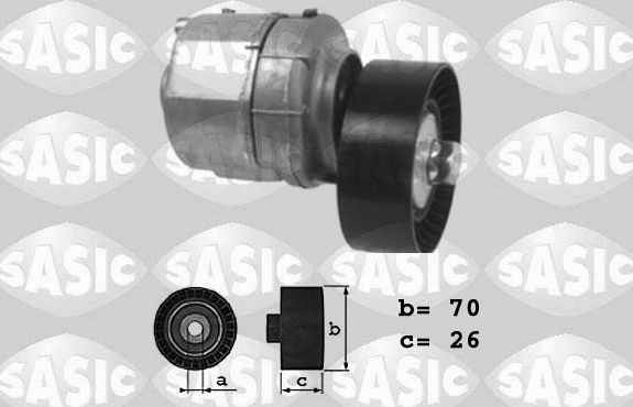 Натяжной ролик (натяжитель) приводного клинового зубчатого ремня Sasic. Артикул 1626092