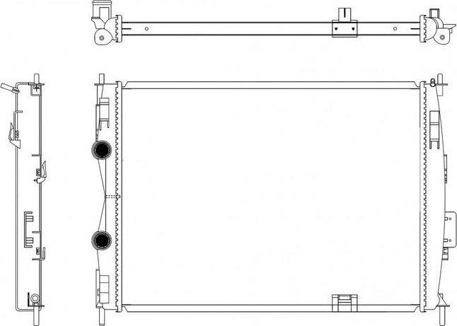 Радиатор охлаждения двигателя Sakura. Артикул 3341-3002