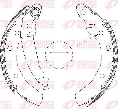 Тормозные колодки Remsa задние для Daewoo Tico 1995-2000. Артикул 4086.01