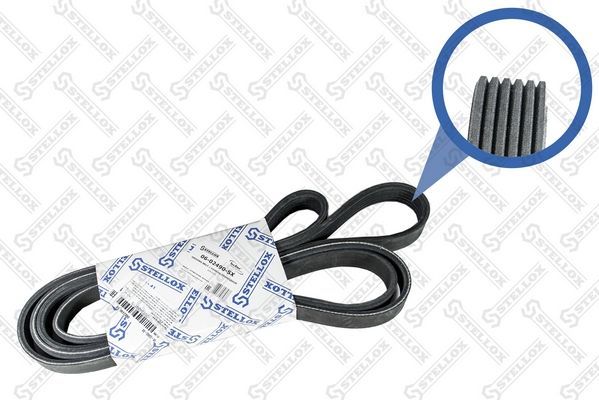 Приводной ремень поликлиновой Stellox. Артикул 06-02490-SX