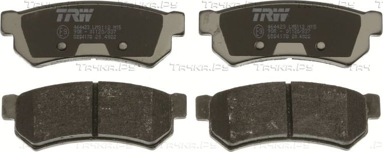 Тормозные колодки TRW COTEC. Артикул GDB4178