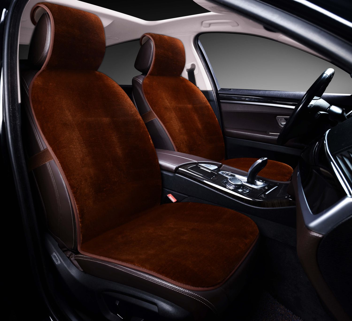 Накидки универсальные PSV Mutton 2 FRONT 145х55 на сидения, цвет Коричневый. Артикул 132238