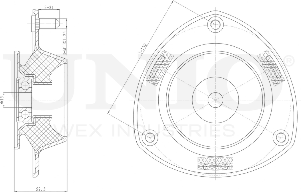 Опора амортизационной стойки (Unio). Артикул RMP-13062