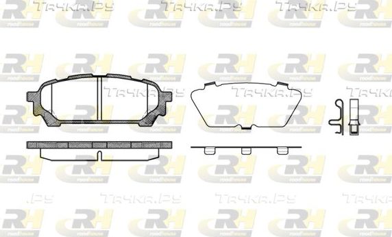 Тормозные колодки RoadHouse задние для Subaru Forester II 2002-2008. Артикул 21176.01