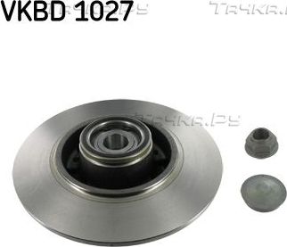 Тормозной диск SKF задний для Renault Megane III 2008-2016. Артикул VKBD 1027