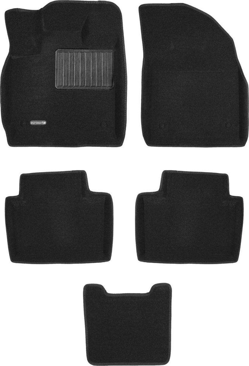 Коврики текстильные Euromat 3D Business для салона Exeed 2019-2026. Артикул EMC3D-001423