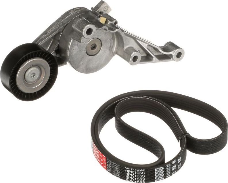 Приводной ремень поликлиновой с роликами (комплект) Gates Micro-V® Kit. Артикул K016PK1053