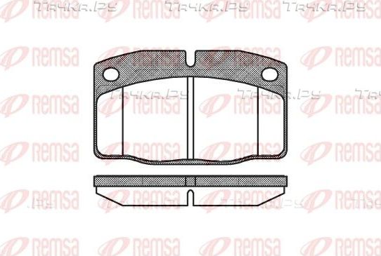 Тормозные колодки Remsa передние для Opel Vectra A 1988-1995. Артикул 0101.20