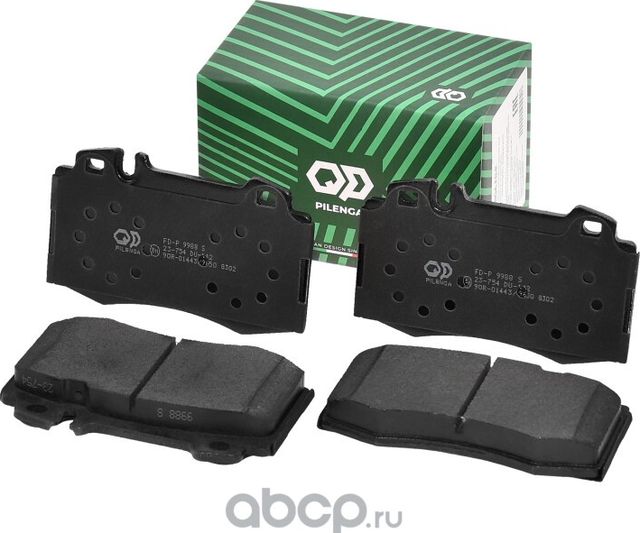 Колодки тормозные дисковые передние (Pilenga). Артикул FDP9988S