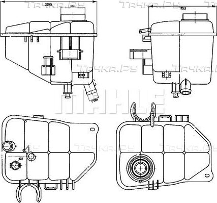 Расширительный бачок Mahle Behr. Артикул CRT 126 000S