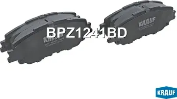 Колодки тормозные дисковые (Krauf). Артикул BPZ1241BD