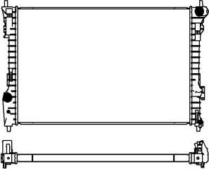 Радиатор охлаждения двигателя Sakura. Артикул 3161-8520