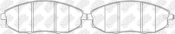 Тормозные колодки NiBK. Артикул PN0380
