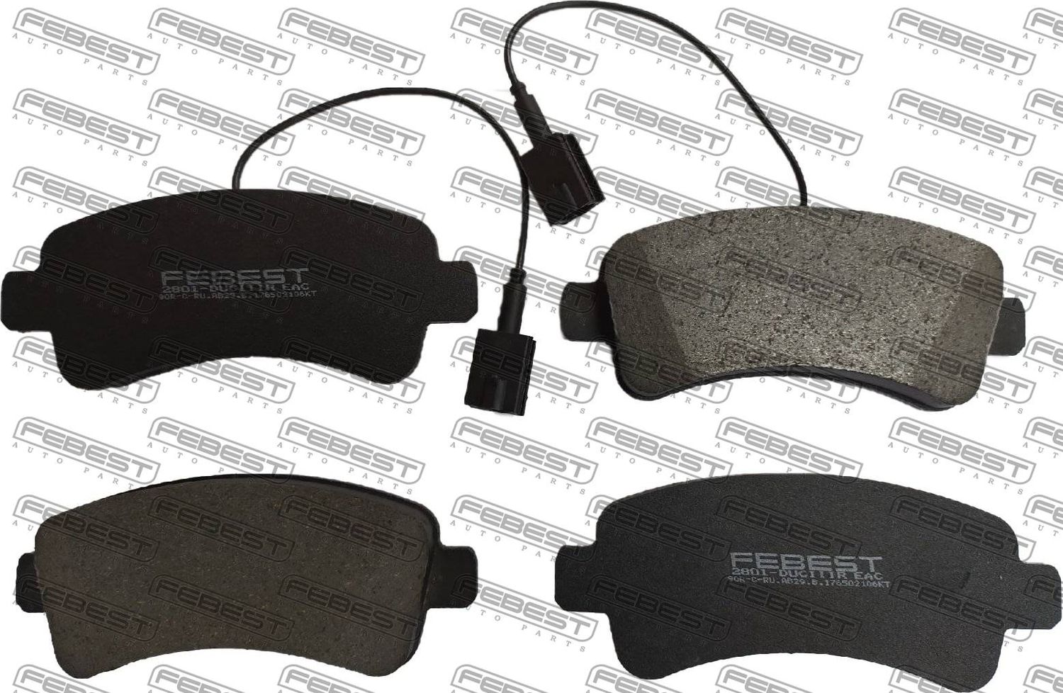 Тормозные колодки Febest. Артикул 2801-DUCIIIR