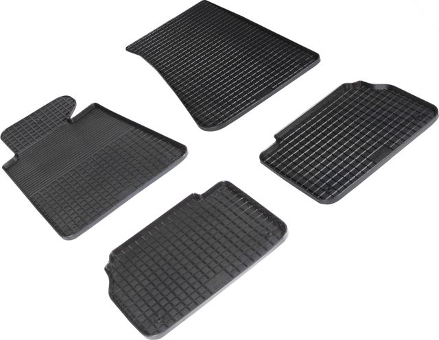Коврики резиновые Seintex с узором сетка для салона BMW 5-серия E34 2WD 1988-1995. Артикул 95648