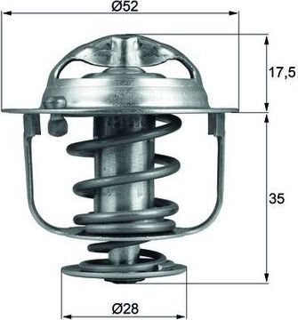 Термостат Mahle Behr для Honda Prelude IV 1992-1996. Артикул TX 119 82D