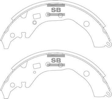 Тормозные колодки Sangsin Hi-Q. Артикул SA246