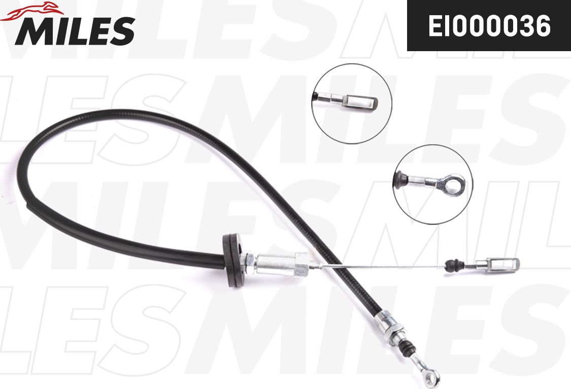 Трос ручника (тросик ручного тормоза) Miles. Артикул EI000036