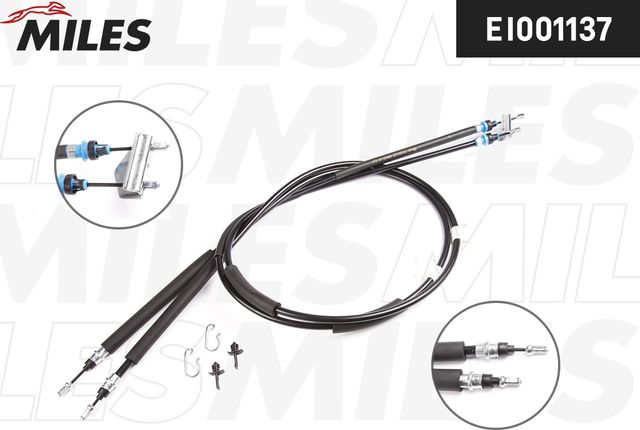 Трос ручника (тросик ручного тормоза) Miles. Артикул EI001137