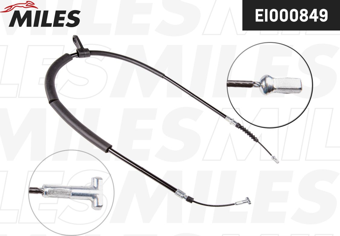 Трос ручника (тросик ручного тормоза) Miles. Артикул EI000849