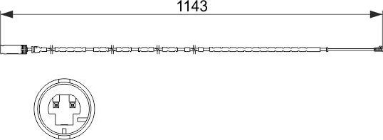 Датчик износа тормозных колодок  Bosch. Артикул 1 987 473 517