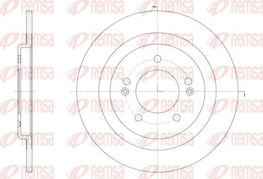 Тормозной диск Remsa. Артикул 61438.00