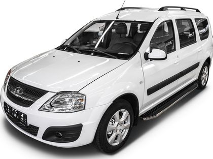 Пороги алюминиевые Rival Premium для Lada Largus универсал 2012-2021. Артикул A193ALP.6001.2