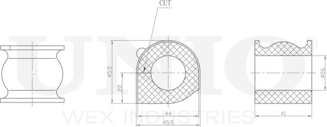 Втулка стабилизатора (Unio). Артикул RMP-10244